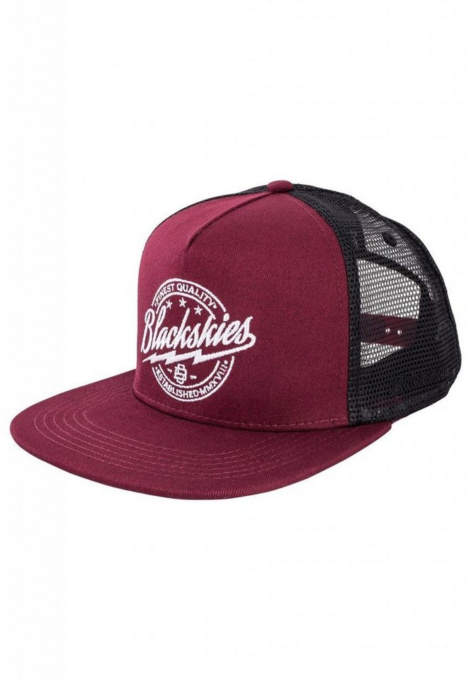 Blackskies Snapback Cap Iconic Trucker Cap - Weinrot-Mesh von Blackskies
