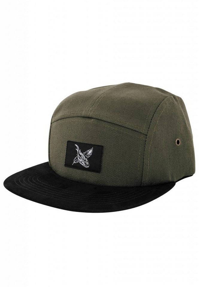 Blackskies Snapback Cap Port Louis 5-Panel Cap - Olive-Schwarz von Blackskies