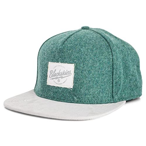Blackskies Snapback Cap Wildleder Camo Denim Schirm Flanell Unisex Premium Baseball Mütze Kappe Wolle, Halo, Einheitsgröße von Blackskies