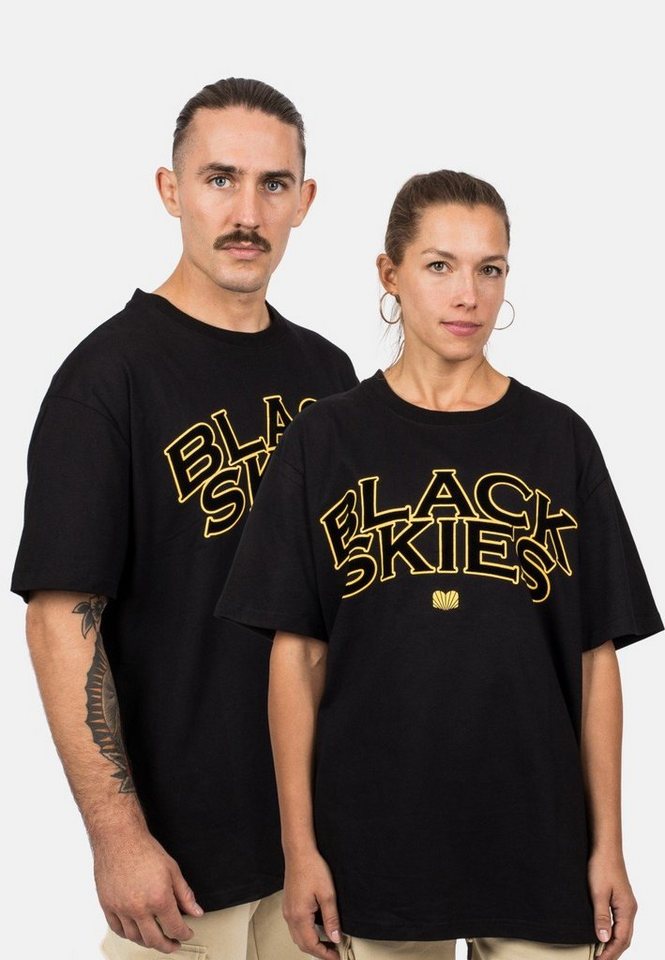 Blackskies T-Shirt Oversized Team T-Shirt - Schwarz-Gelb Small von Blackskies