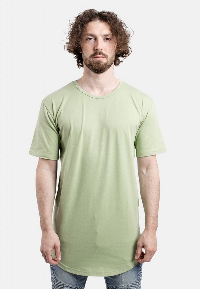 Blackskies T-Shirt Round Longline T-Shirt Sage Green X-Large von Blackskies