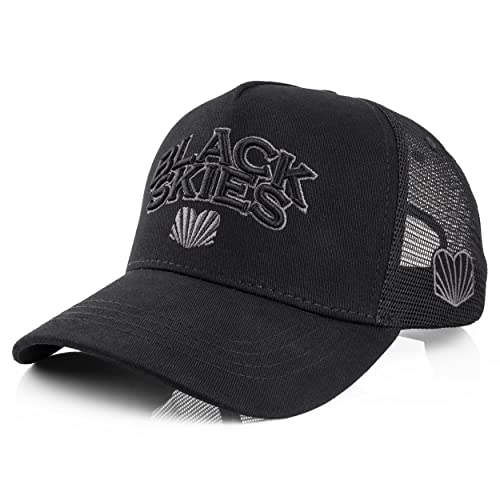 Blackskies Team Baseball Cap | Herren Damen Schirm Premium Snapback Trucker Mütze Kappe Basecap Kappe Schwarz von Blackskies