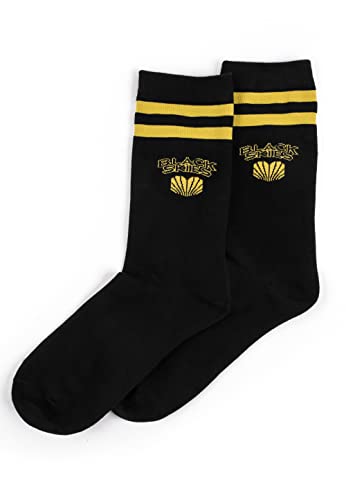 Blackskies Team Retro Socken Tennissocken Schwarz-Schwarz-Gelb - EU 39-42 von Blackskies