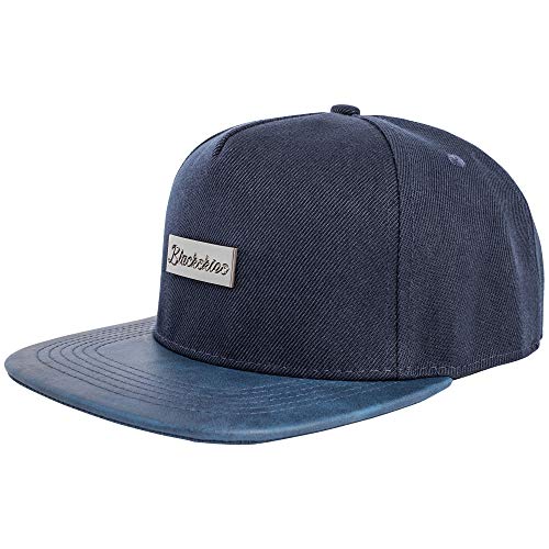 Blackskies® Vanguard Snapback Cap | Herren Damen Baseball Mütze | Kappe Basecap Kunstlederschirm Navyblau von Blackskies