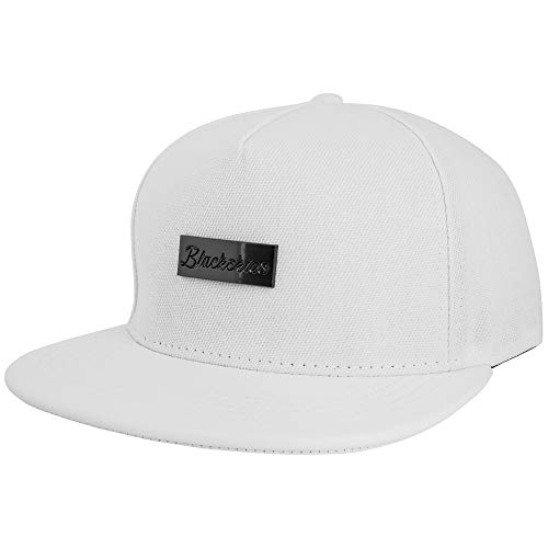 Blackskies® Vanguard Snapback Cap | Herren Damen Baseball Mütze | Kappe Basecap Kunstlederschirm Weiß von Blackskies