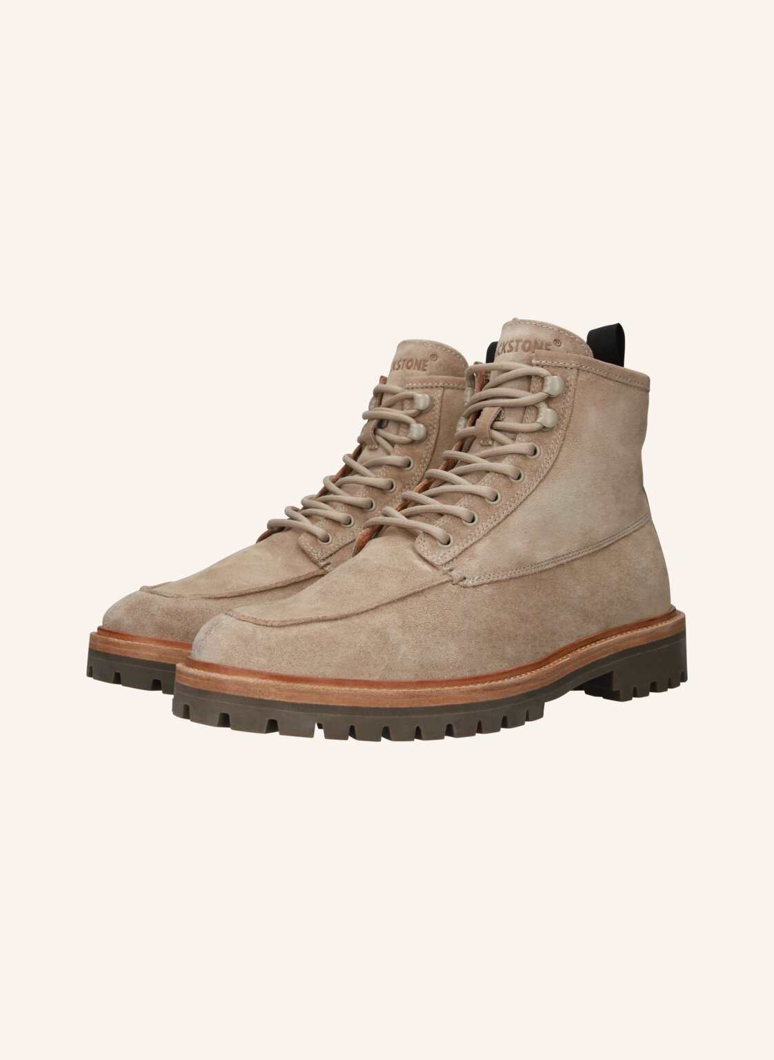 Blackstone Schnürboots beige von Blackstone
