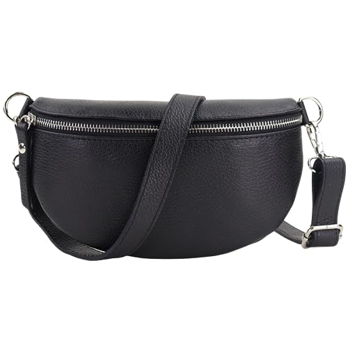 Blade Bauchtasche Damen Echtleder, stylische Gürteltasche Damen mit abnehmbarem Leder verstellbarem breiter Gurt, Crossbody Bag Damen, Hochwertige Brusttasche für Frauen von Blade