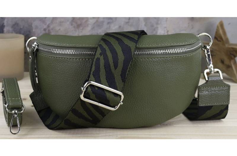 Blade Bauchtasche Damen Echtleder Umhängetasche Brusttasche Gürteltasche, als Schultertasche tragbar mit Verstellbare Schultergurte von Blade