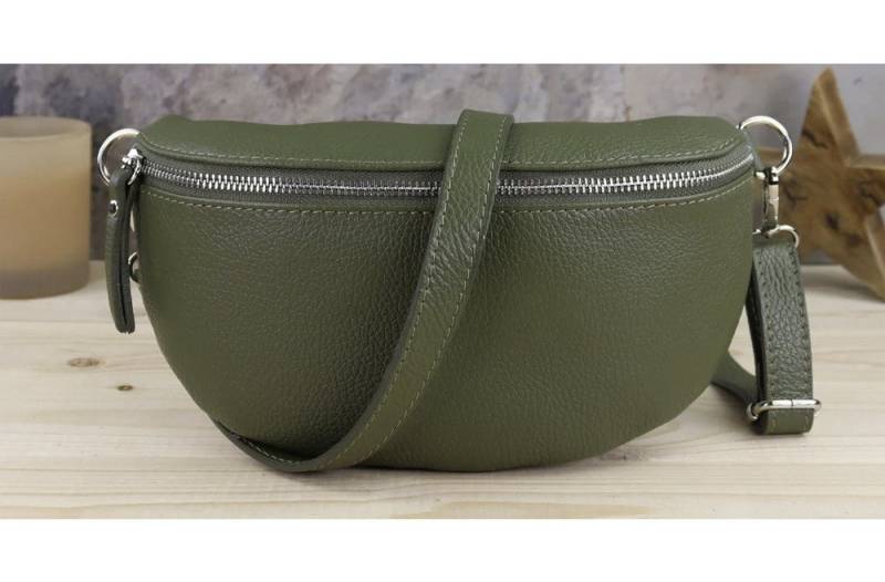 Blade Bauchtasche Damen Echtleder Umhängetasche Brusttasche Gürteltasche, als Schultertasche tragbar mit Verstellbare Schultergurte von Blade