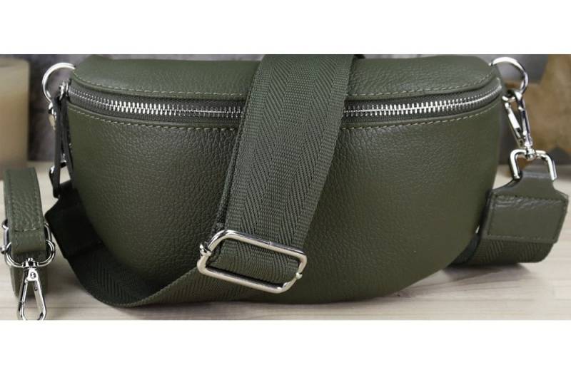 Blade Bauchtasche Damen Echtleder Umhängetasche Brusttasche Gürteltasche, als Schultertasche tragbar mit Verstellbare Schultergurte von Blade