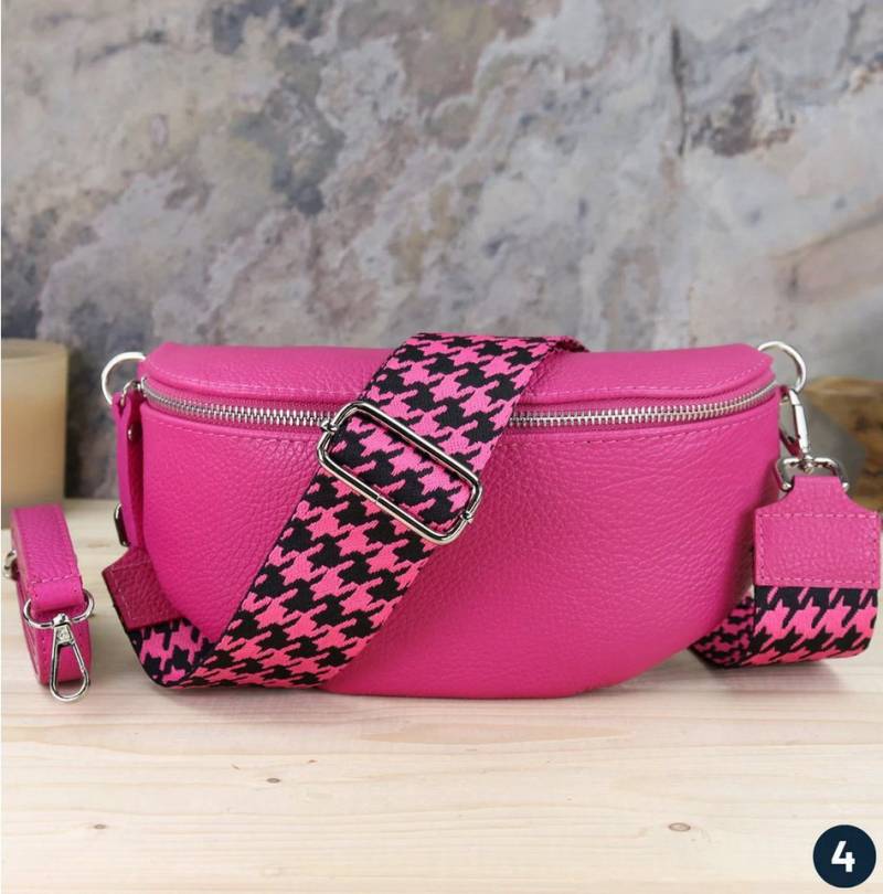 Blade Umhängetasche Bauchtasche Damen Echtleder Umhängetasche Brusttasche Gürteltasche, als Schultertasche, CrossOver, Umhängetasche tragbar von Blade