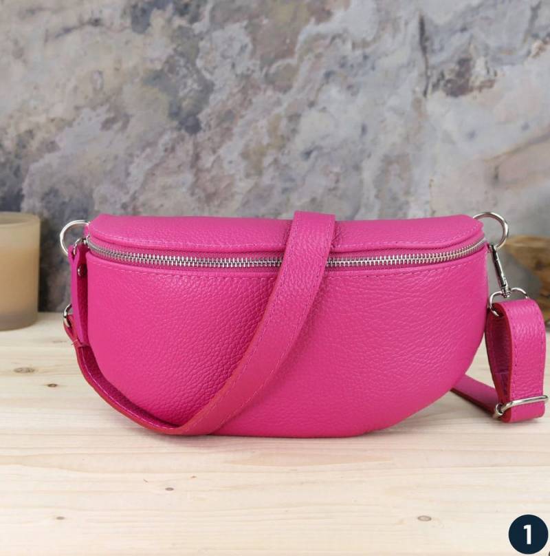 Blade Umhängetasche Bauchtasche Damen Echtleder Umhängetasche Brusttasche Gürteltasche, als Schultertasche, CrossOver, Umhängetasche tragbar von Blade