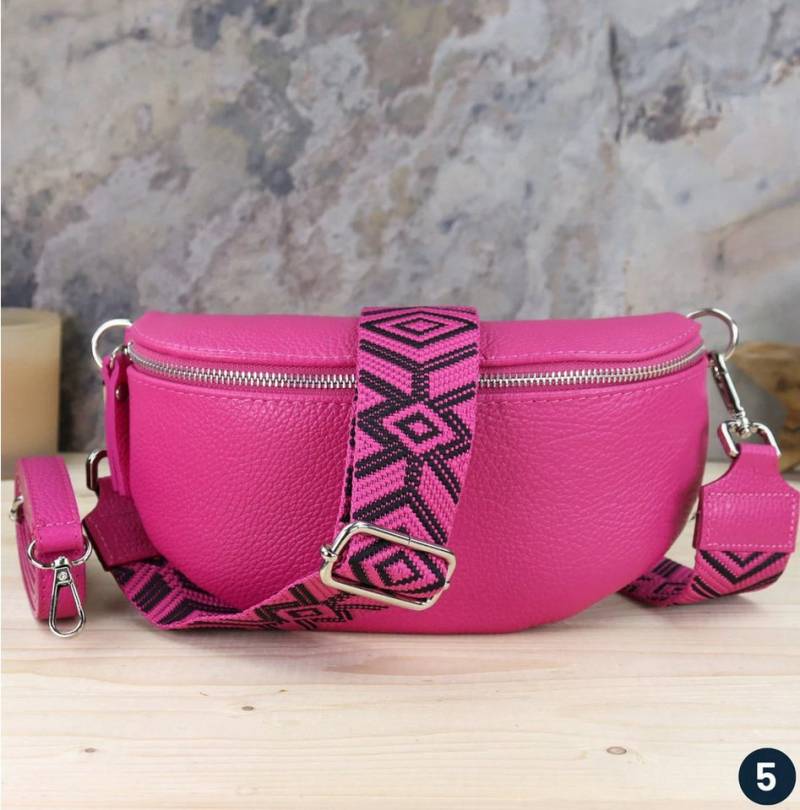 Blade Umhängetasche Bauchtasche Damen Echtleder Umhängetasche Brusttasche Gürteltasche, als Schultertasche, CrossOver, Umhängetasche tragbar von Blade