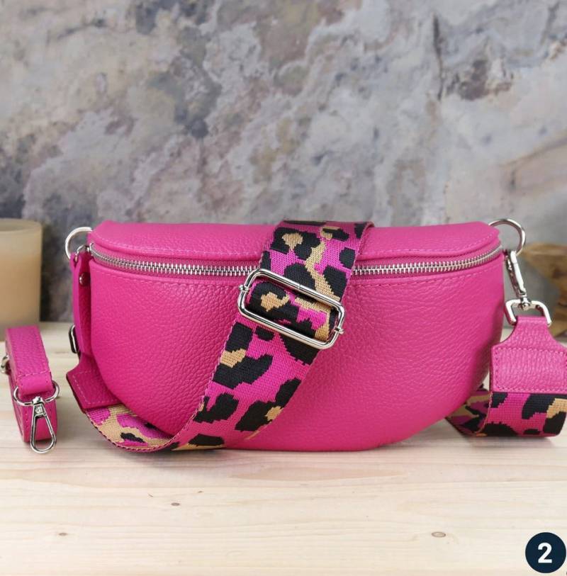 Blade Umhängetasche Bauchtasche Damen Echtleder Umhängetasche Brusttasche Gürteltasche, als Schultertasche, CrossOver, Umhängetasche tragbar von Blade