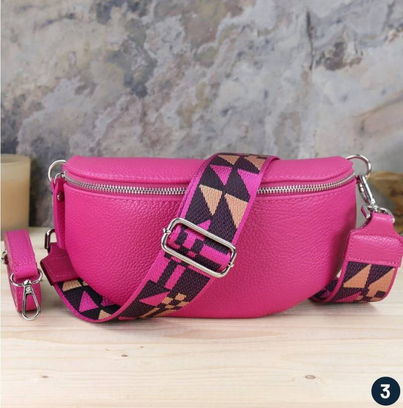 Blade Umhängetasche Bauchtasche Damen Echtleder Umhängetasche Brusttasche Gürteltasche, als Schultertasche, CrossOver, Umhängetasche tragbar von Blade