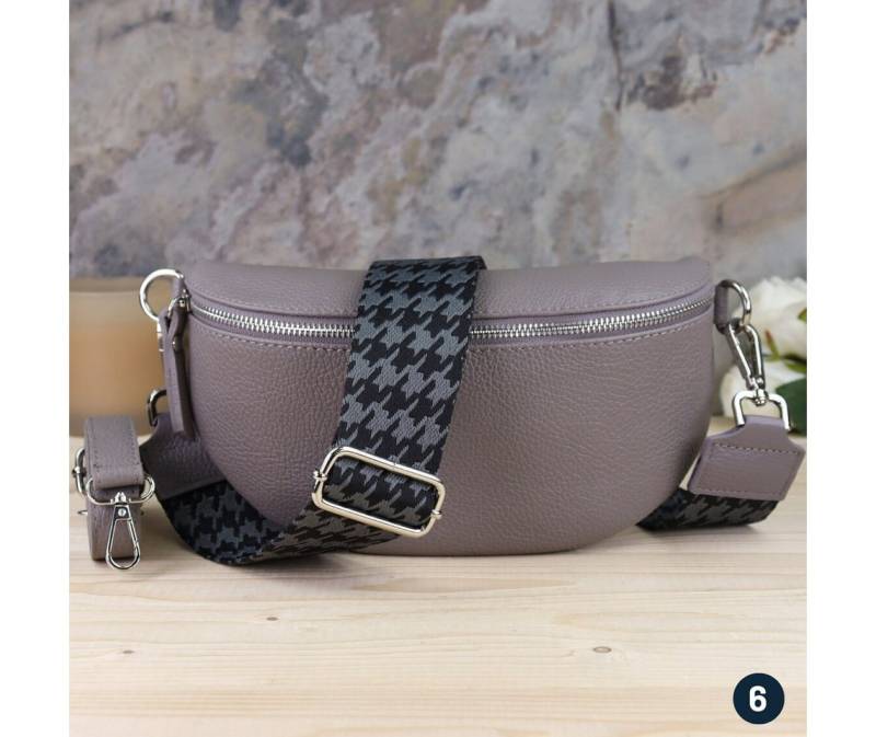 Blade Umhängetasche Bauchtasche Damen Echtleder Umhängetasche Brusttasche Gürteltasche, als Schultertasche tragbar mit Verstellbare Schultergurte von Blade