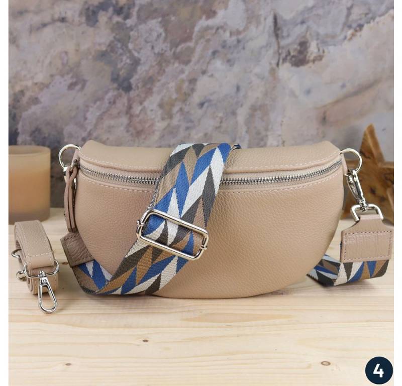 Blade Umhängetasche Bauchtasche Damen Echtleder Umhängetasche Brusttasche Gürteltasche, als Schultertasche tragbar mit Verstellbare Schultergurte von Blade