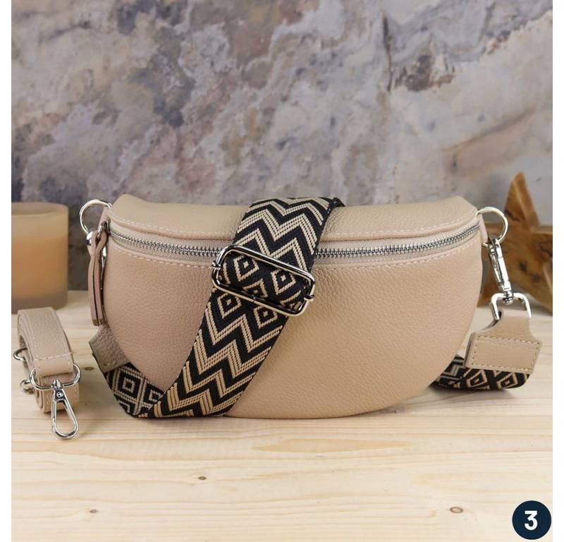 Blade Umhängetasche Bauchtasche Damen Echtleder Umhängetasche Brusttasche Gürteltasche, als Schultertasche tragbar mit Verstellbare Schultergurte von Blade