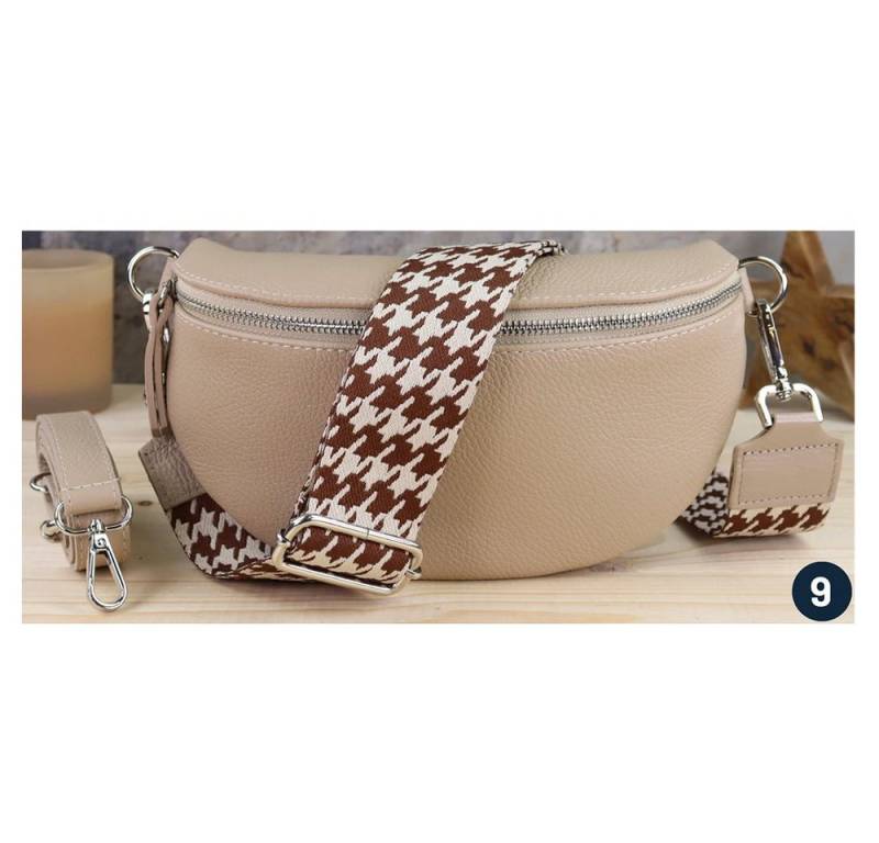 Blade Umhängetasche Bauchtasche Damen Echtleder Umhängetasche Brusttasche Gürteltasche, als Schultertasche tragbar mit Verstellbare Schultergurte von Blade