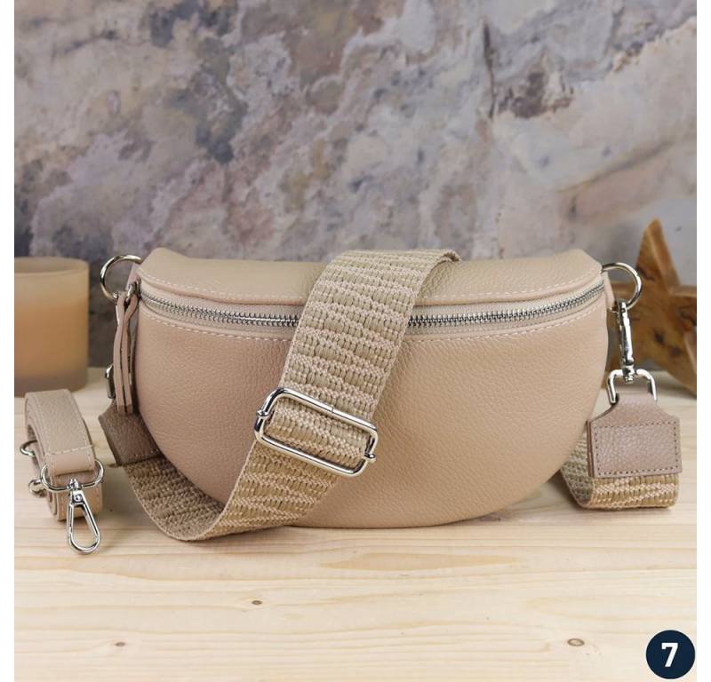 Blade Umhängetasche Bauchtasche Damen Echtleder Umhängetasche Brusttasche Gürteltasche, als Schultertasche tragbar mit Verstellbare Schultergurte von Blade