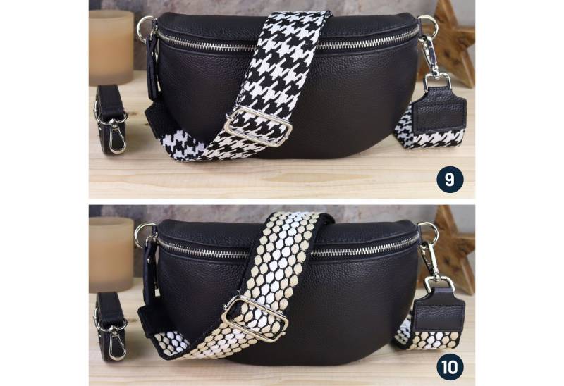 Blade Umhängetasche Bauchtasche Damen Echtleder Umhängetasche Brusttasche Gürteltasche, als Schultertasche tragbar mit Verstellbare Schultergurte von Blade