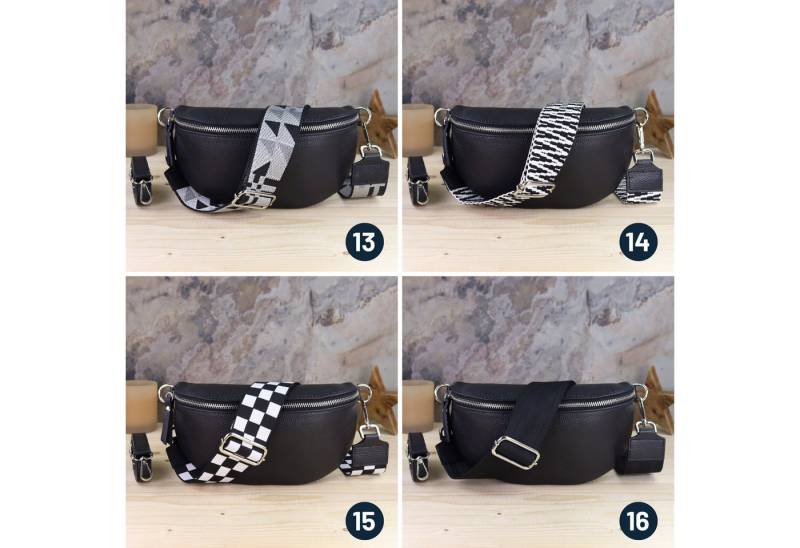 Blade Umhängetasche Bauchtasche Damen Echtleder Umhängetasche Brusttasche Gürteltasche, als Schultertasche tragbar mit Verstellbare Schultergurte von Blade