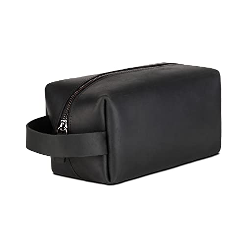 Blade Kulturbeutel Herren aus hochwertigem Leder, handgefertigte Kulturtasche, Leder Dopp Kit für Damen und Herren, Premium Kosmetiktasche für die Reise, Waschtasche für Männer & Frauen von Blade