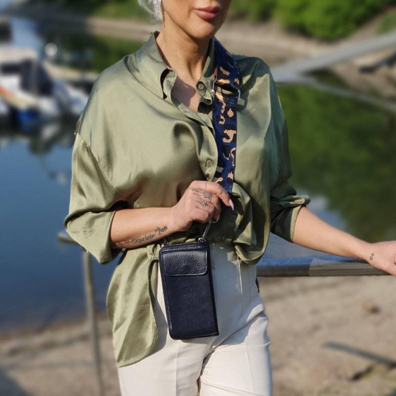 Damen Handy Umhängetasche, Crossbody Umhängetaschen Geldbeutel, Leder Handytasche Zum Umhängen Mit Geldbörse Kartenfächer, Für Valentinstag von BladeLeather