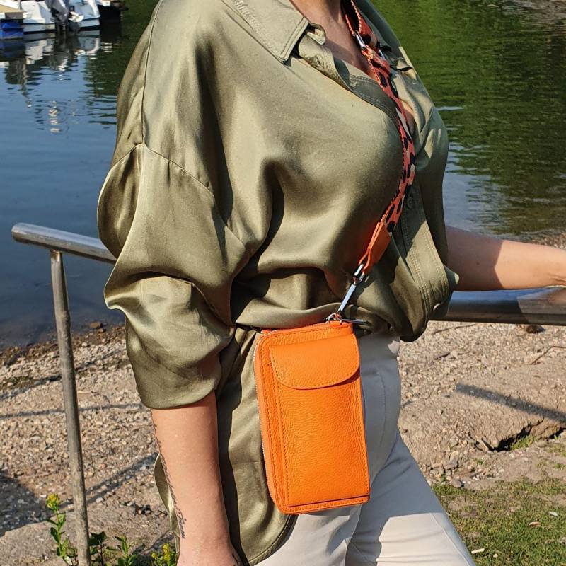 Damen Handy Umhängetasche, Crossbody Umhängetaschen Geldbeutel, Leder Handytasche Zum Umhängen Mit Geldbörse Kartenfächer, Für Valentinstag von BladeLeather