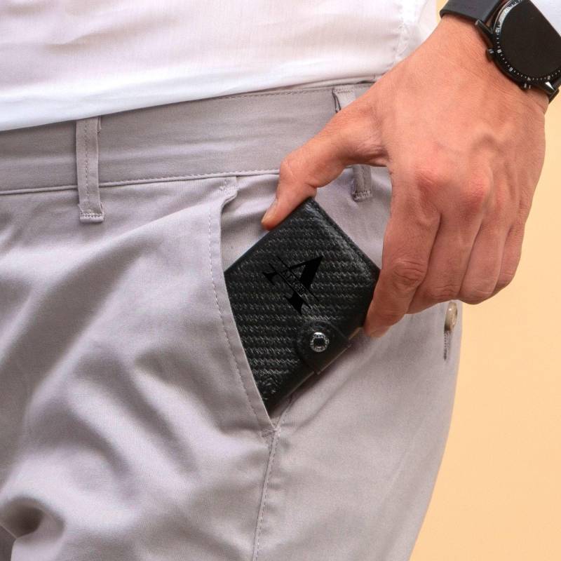 Leder Geldbörse Herren Mit Personalisierung, Kartenetui Initialen Gravur, Portemonnaie Rfid, Weihnachtsgeschenk, Kartenfach von BladeLeather