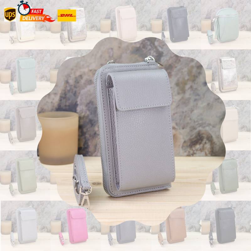 Mini Messenger Handtasche Und Geldbörse Mit Kartenschlitzen Gemusterten Gürtel, Kleine Crossbody Handy Frau Geldbörse, Weihnachtsgeschenk von BladeLeather