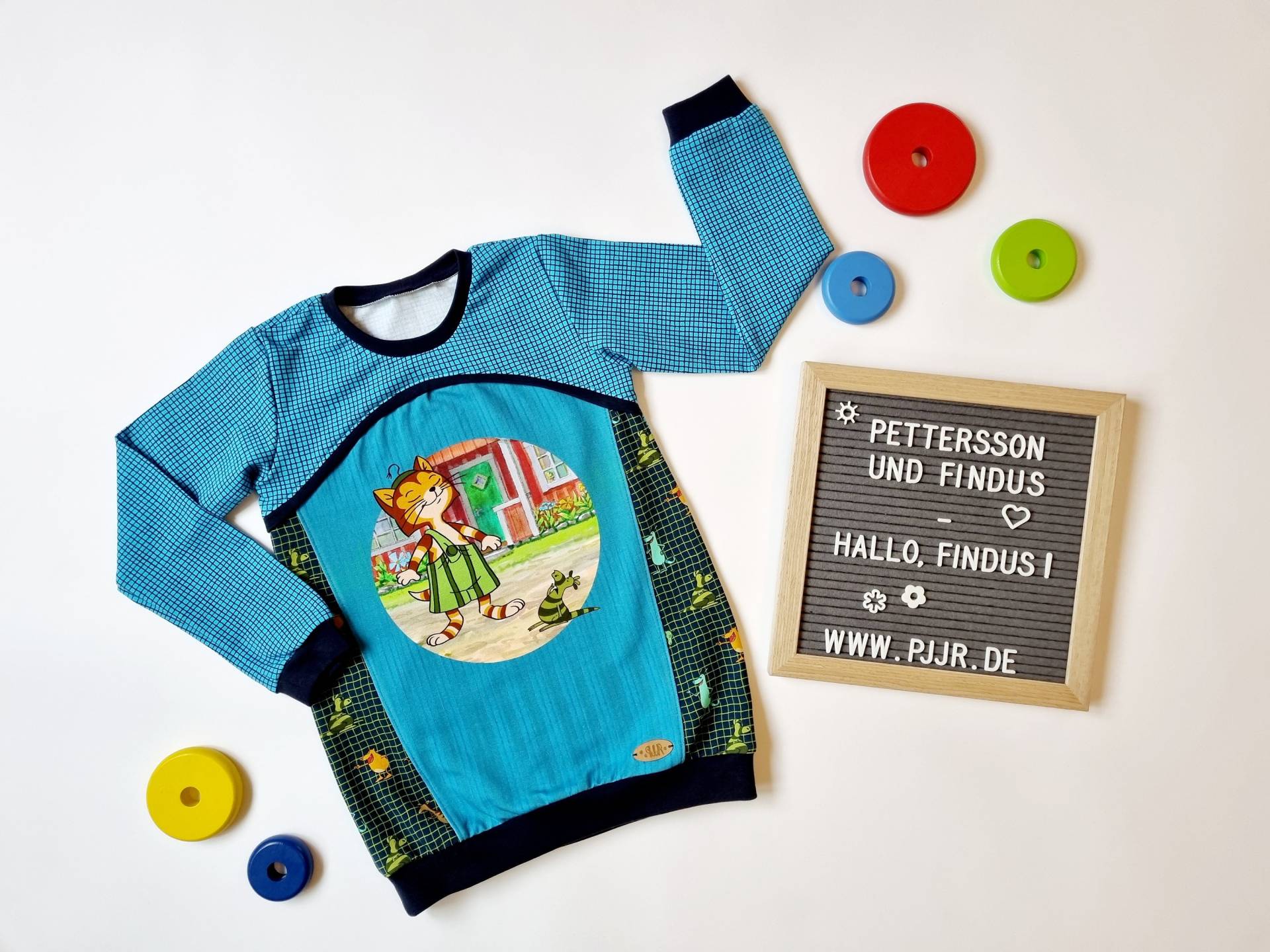 Pullover, Pettersson Und Findus - Hallo, Findus, Sweat, Sweatshirt, Größe 104/110 von Blagenwerk