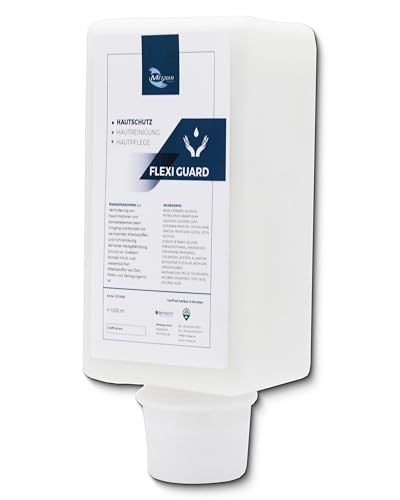 Blanc HYGIENIC Hautschutzcreme Flexi Guard, 6x 1 Liter – Feuchtigkeitscreme, silikonfrei, dermatologisch getestet, passend für handelsübliche Softflaschenspender von Blanc HYGIENIC