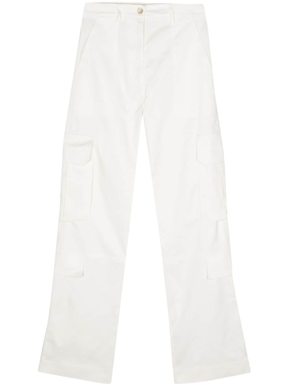 Blanca Vita Gerade Pittosforo Twill-Hose - Weiß von Blanca Vita