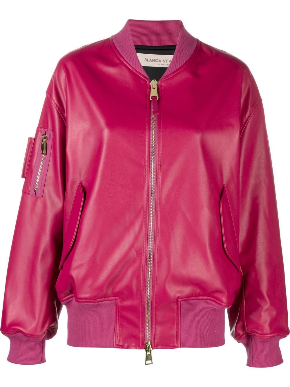 Blanca Vita Jacke aus Kunstleder - Rosa von Blanca Vita