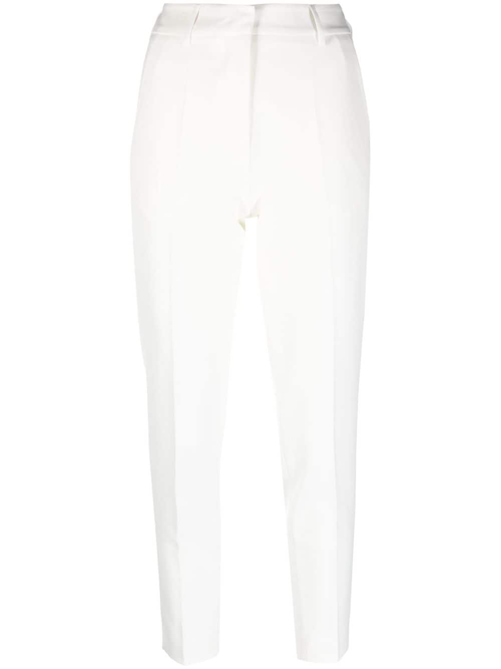 Blanca Vita Schmale Cropped-Hose - Weiß von Blanca Vita