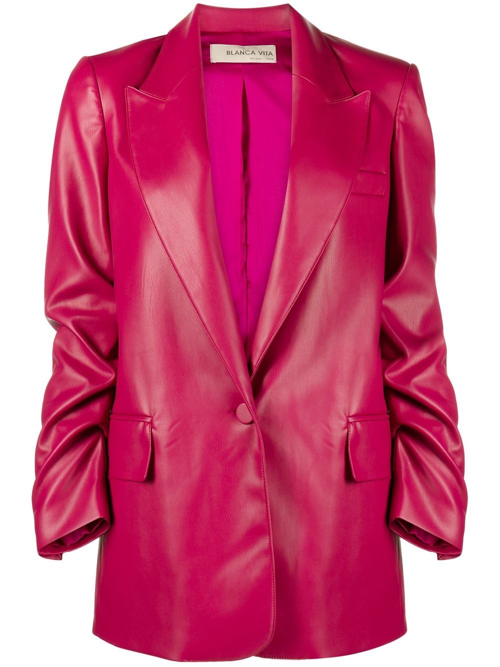 Blanca Vita Blazer aus Faux-Leder - Rosa von Blanca Vita