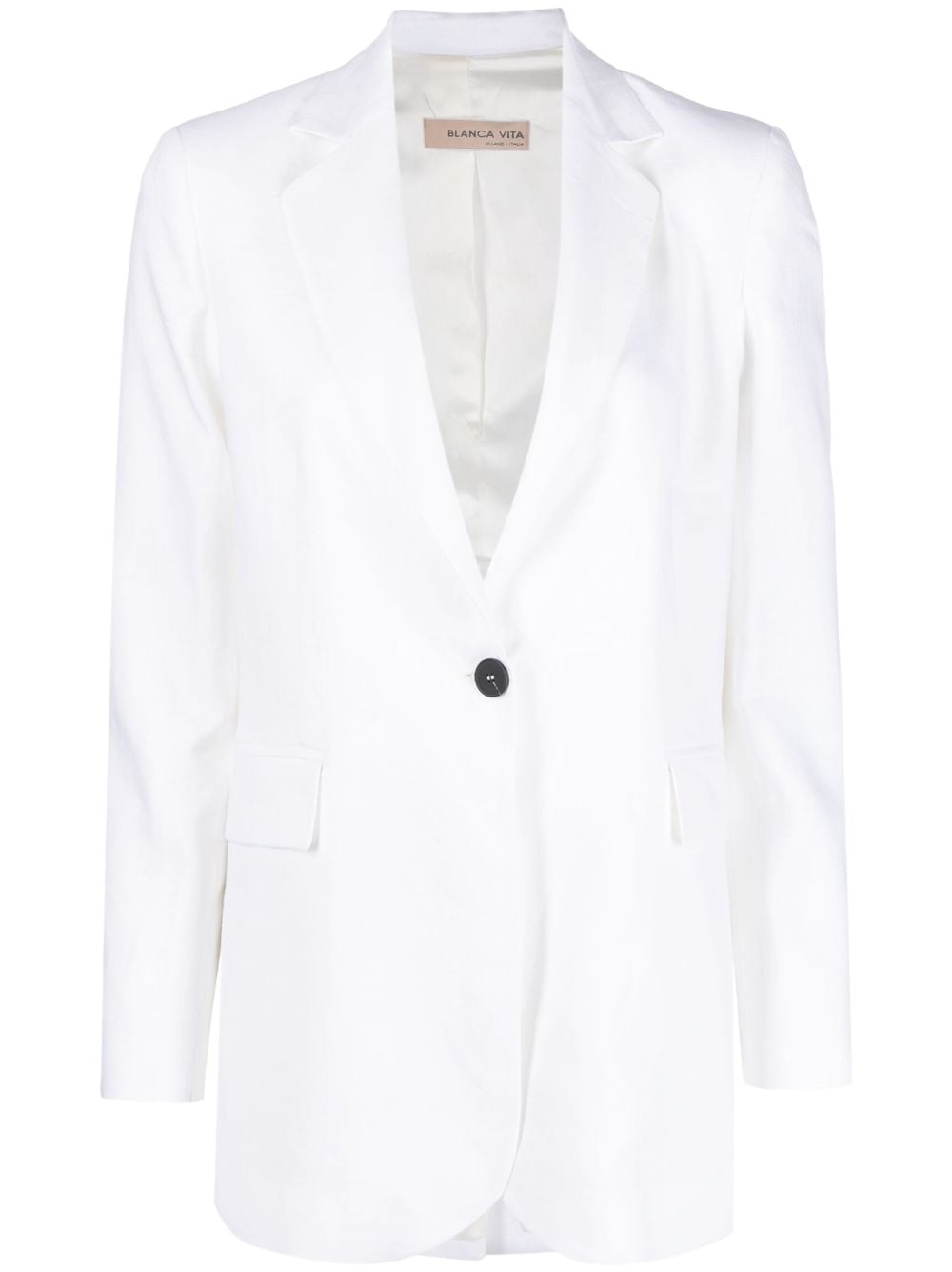 Blanca Vita Einreihiger Blazer - Weiß von Blanca Vita