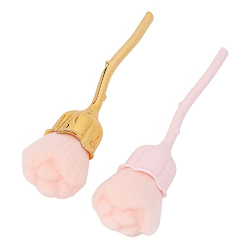2 Stück Nagelkunst-Staub-Puder-Entferner-Pinsel, Nagel-Staub-Reiniger-Pinsel, Make-up-Puder-Rouge, Weiche Pinsel-Nagelkunst-Werkzeuge für Nagelkunst und Make-up von Blanketswarm