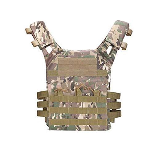 Blanketswarm Taktische Weste, verstellbare Camouflage-Kampfweste, Outdoor-Cs-Feldspiel, modulare Angriffsweste, Kampftraining, Erwachsene, grün von Blanketswarm