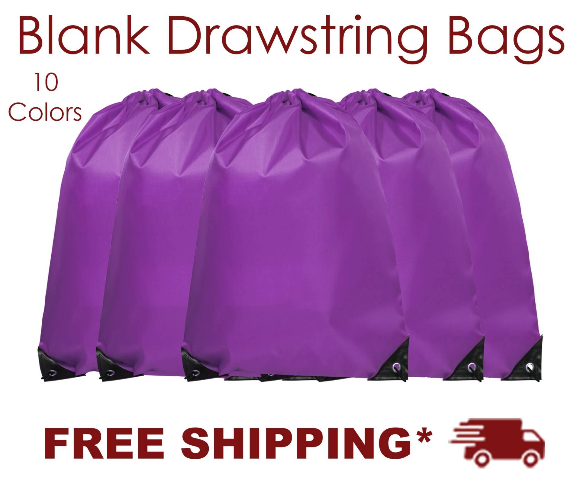 Lila Drawting Rucksack, Blanko Turnbeutel, Personalisierter Turnbeutel von BlanksStopHere