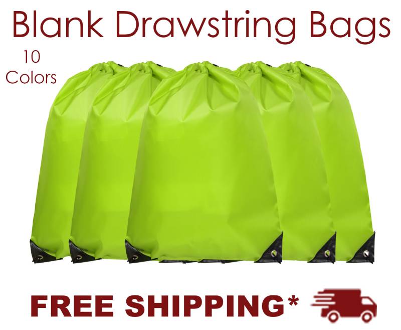 Limettengrüner Turnbeutel, Rucksack Mit Kordelzug, Benutzerdefinierter Turnbeutel von BlanksStopHere