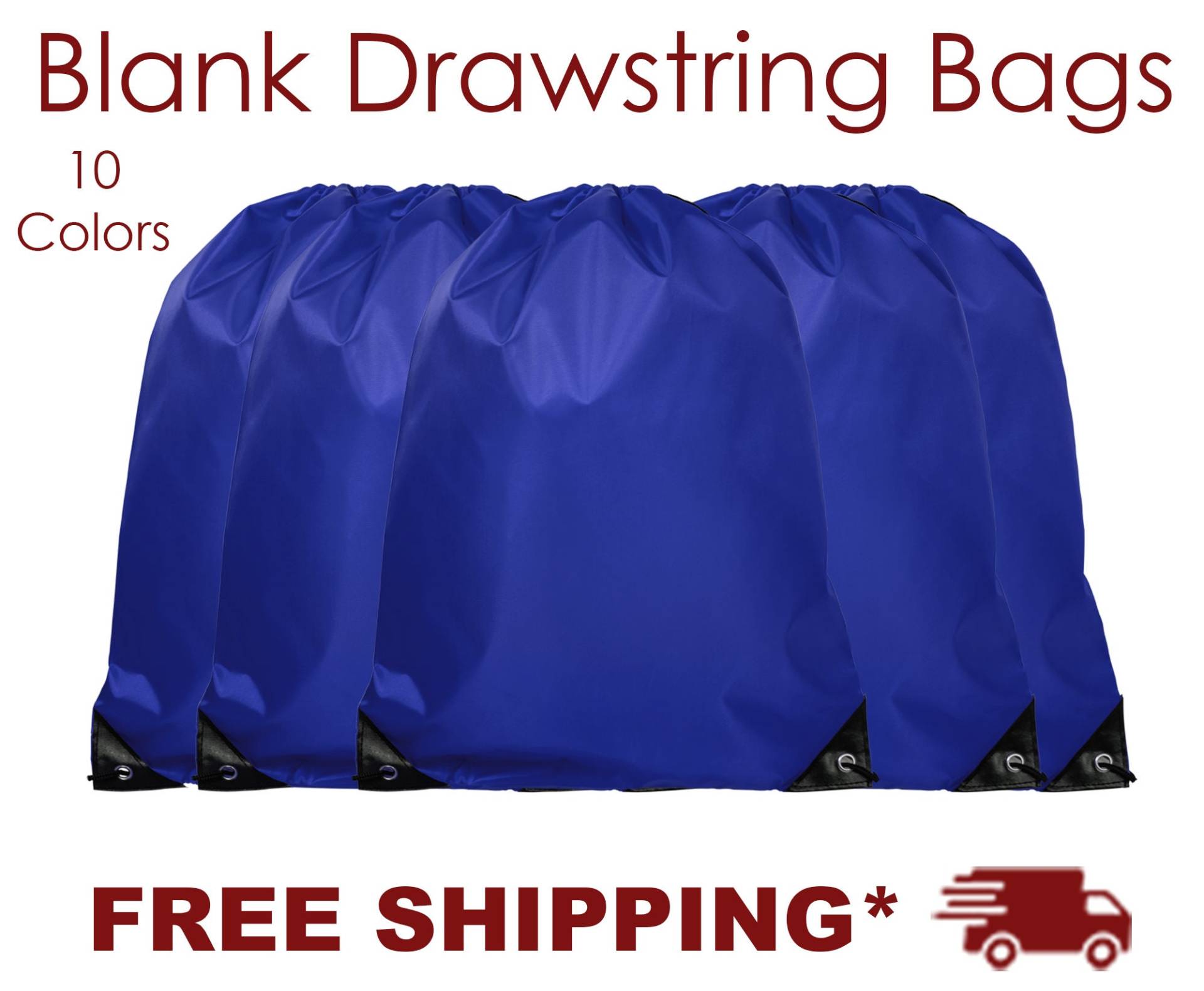 Royal Blauer Turnbeutel, Rucksack Mit Kordelzug, Personalisierter Turnbeutel von BlanksStopHere