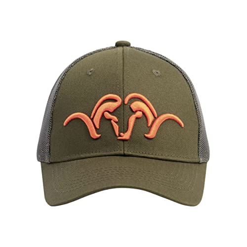 Blaser HunTec Trucker Kappe - Outdoor und Jagd Kappe Trucker Kappe Camouflage / Oliv Grün verstellbar, Farbe:Grün von Blaser