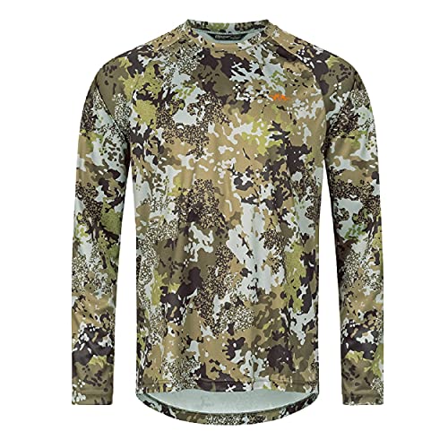 Blaser Jagdshirt HunTec Camouflage - Funktionsshirt Herren Pirschjagd - Kurzärmliges T-Shirt für die Jagd, Größe:L von Blaser