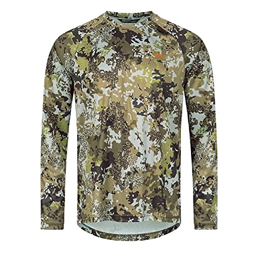 Blaser Jagdshirt HunTec Camouflage - Funktionsshirt Herren Pirschjagd - Kurzärmliges T-Shirt für die Jagd, Größe:M von Blaser