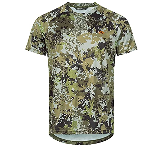 Blaser Jagdshirt HunTec Camouflage - Funktionsshirt Herren Pirschjagd - Kurzärmliges T-Shirt für die Jagd, Größe:M von Blaser