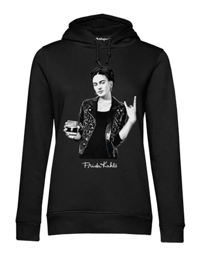 Blasfemus Frida Kahlo Rock Sweatshirt mit Kapuze für Damen, Schwarz , S von Blasfemus