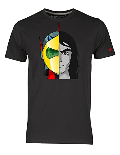 Blasfemus T-Shirt Herren Goldrake Grendizer Actarus UFO Roboter Kartons 80er Jahre, Schwarz , XXL von Blasfemus