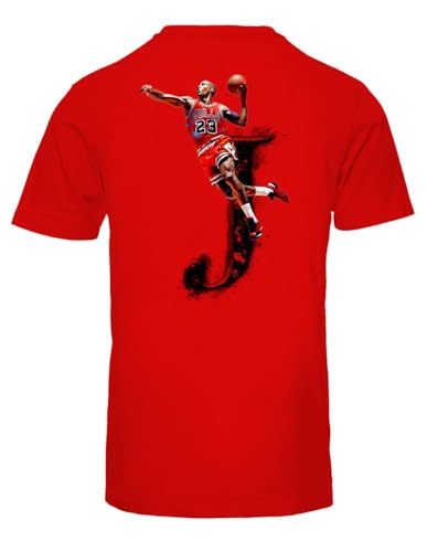 Herren-T-Shirt The Last Dance – J 23 Campioni Basketball NBA, rot, XL von Blasfemus